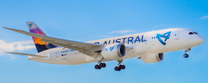 Le vol sera opéré par un Boeing 787-8, Dreamliner (photo Air Austral) Le vol sera opéré par un Boeing 787-8, Dreamliner (photo Air Austral)
