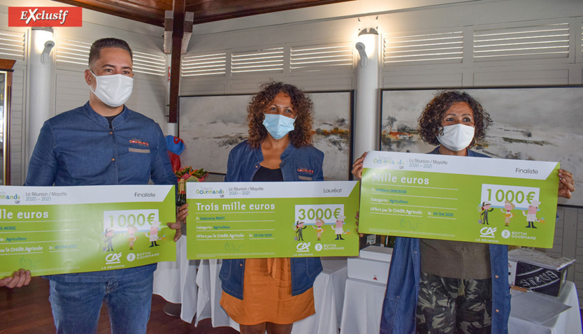 Catégorie Agriculteurs: Franck MOREL, Katiuscia PAYET, et la représentante de Frédéric DESCROIX Catégorie Agriculteurs: Franck MOREL, Katiuscia PAYET, et la représentante de Frédéric DESCROIX