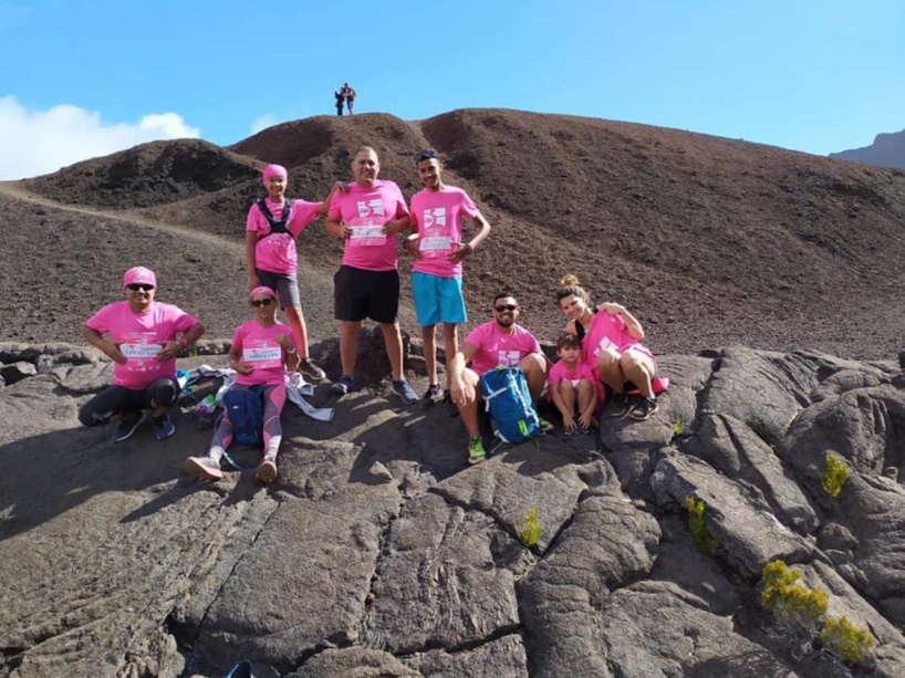 Ce groupe avait choisi le volcan pour son challenge Ce groupe avait choisi le volcan pour son challenge