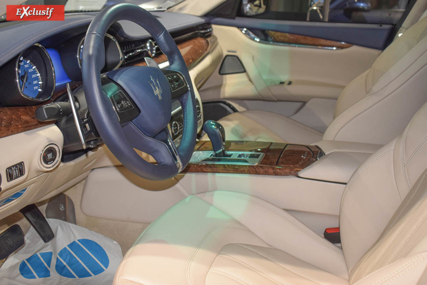 L'intérieur de la Maserati