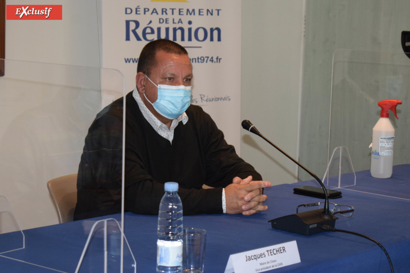 Jacques Técher, maire de Cilaos Jacques Técher, maire de Cilaos