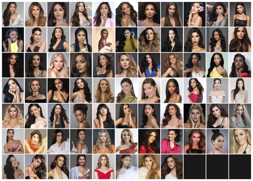 Miss Univers 2020: découvrez les 74 canons de beauté de l'univers! Miss Univers 2020: découvrez les 74 canons de beauté de l'univers!