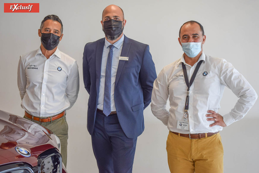 Ridwan Barabhai, Damien Vally, et Christian Beurard