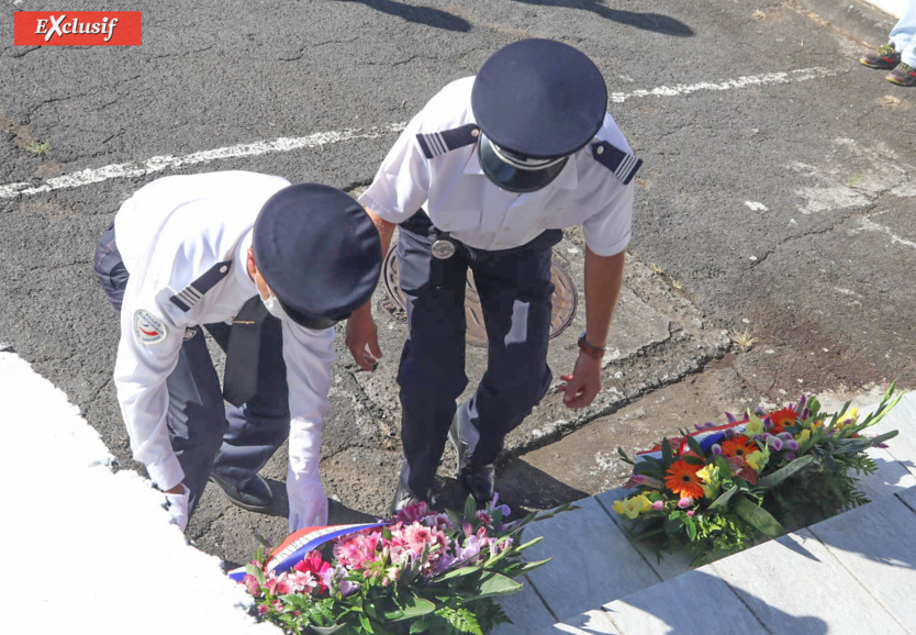 Cérémonie d'hommage aux policiers morts, victimes du devoir Cérémonie d'hommage aux policiers morts, victimes du devoir
