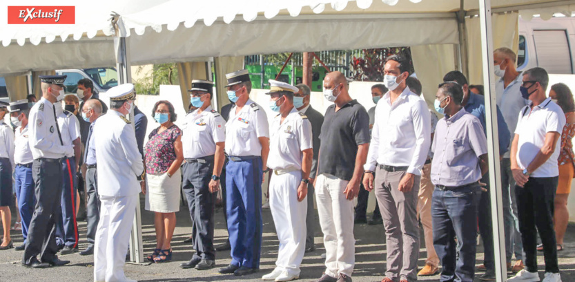 Cérémonie d'hommage aux policiers morts, victimes du devoir Cérémonie d'hommage aux policiers morts, victimes du devoir