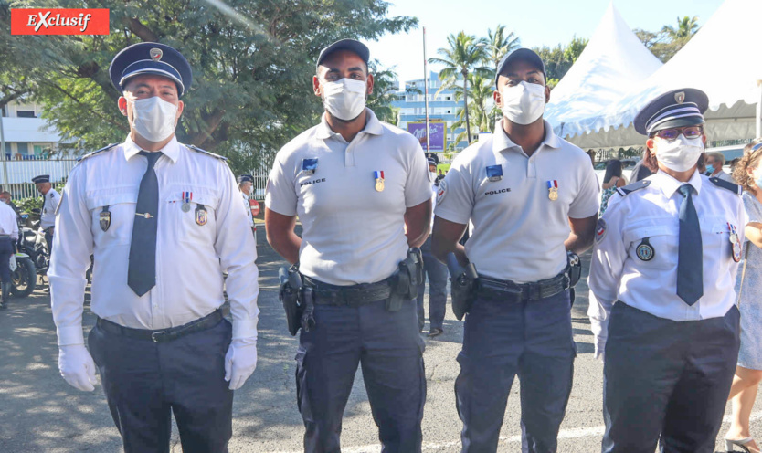 Cérémonie d'hommage aux policiers morts, victimes du devoir