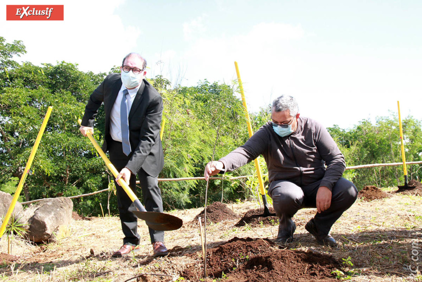 David Lorion a également planté «son» arbre David Lorion a également planté «son» arbre