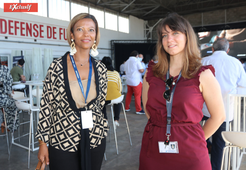 Séverine Nirlo de la Région, et Laura Paris, responsable webmarketing de Corsair Séverine Nirlo de la Région, et Laura Paris, responsable webmarketing de Corsair