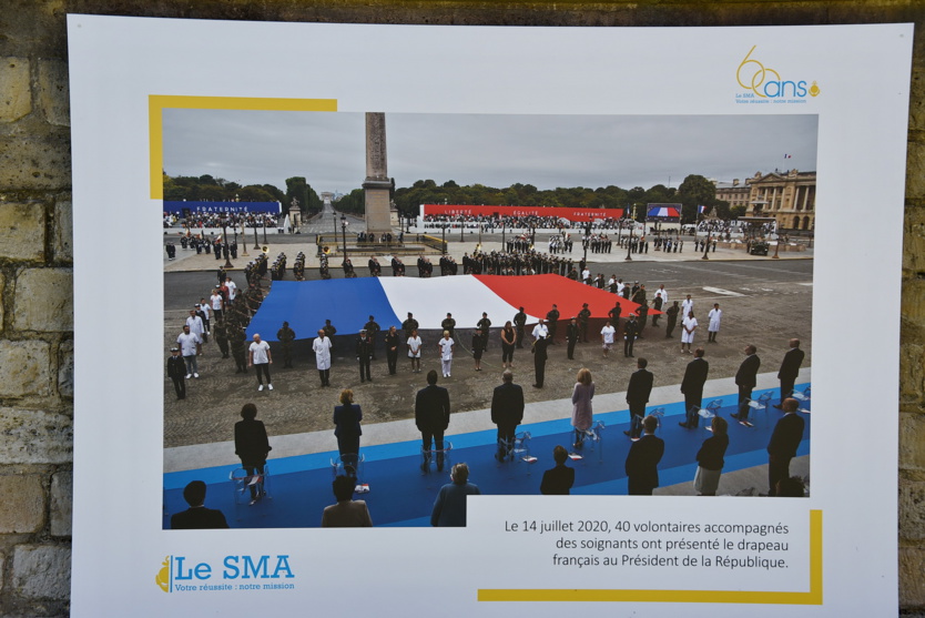 L’an dernier, un détachement du SMA avait rendu les honneurs devant la tribune présidentielle, lors du défilé du 14 juillet L’an dernier, un détachement du SMA avait rendu les honneurs devant la tribune présidentielle, lors du défilé du 14 juillet