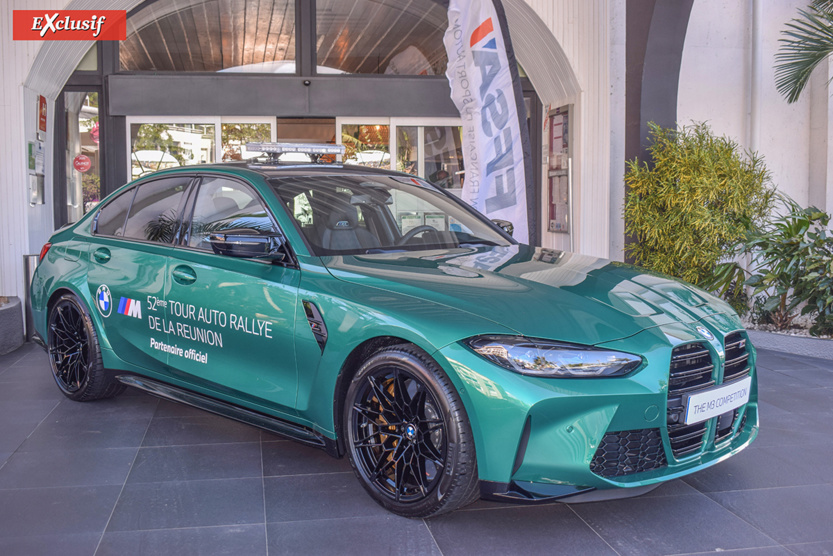 Une superbe BMW trônait devant l'hôtel Créolia où a eu lieu la conférence de presse du Tour Auto. On la verra peut-être parmi les voitures ouvreuses