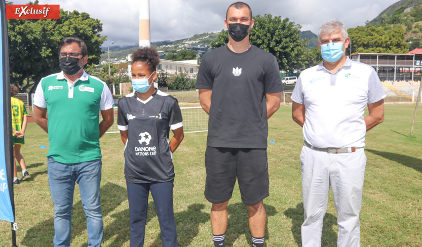 Housman Gangate, Fanny Hoarau, Ludovic Ajorque, et François Amiot