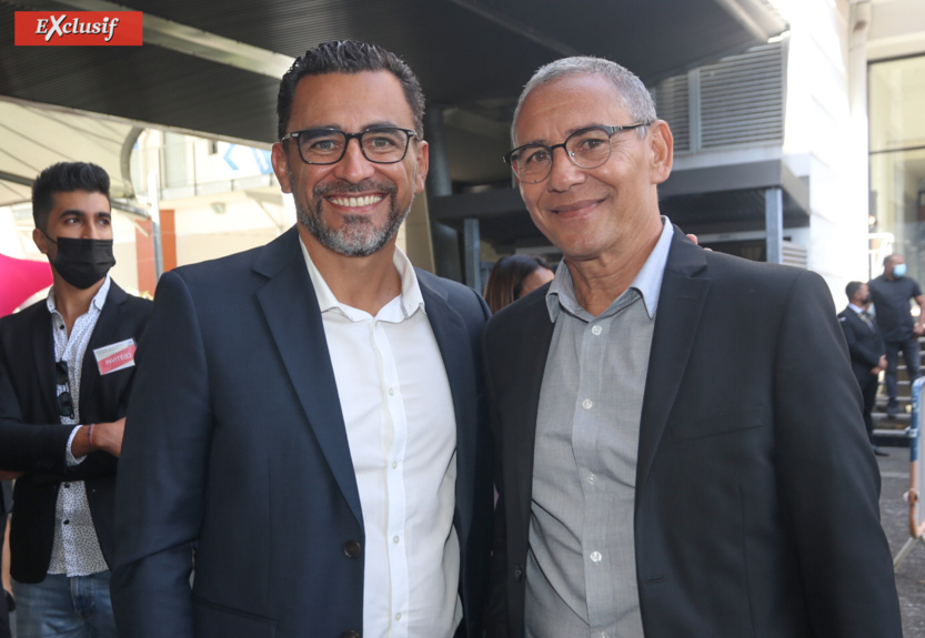 Olivier Hoarau, maire du Port, et Joé Bédier, maire de Saint-André