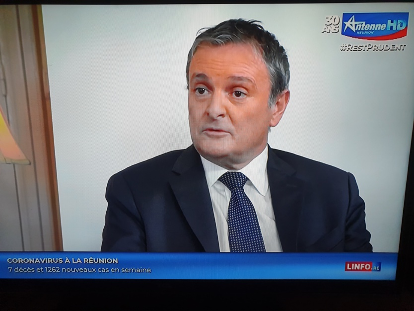 Jacques Billant, Préfet de La Réunion, était dans le JT de 19h d'Antenne Réunion