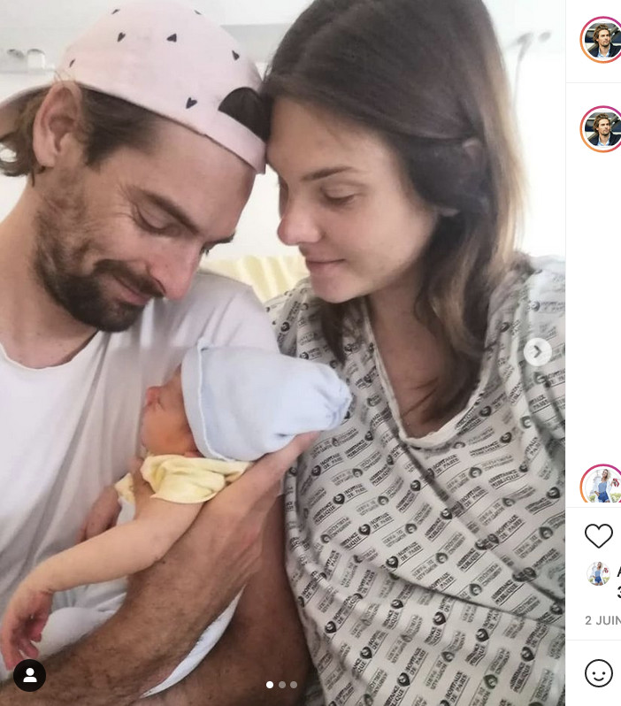 Camille et sa compagne Alice et leur bébé Marius (photo Instagram) Camille et sa compagne Alice et leur bébé Marius (photo Instagram)