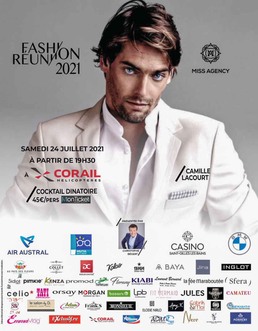 Fashion Réunion 2021 le samedi 24 juillet à Saint-Gilles-les-Bains Fashion Réunion 2021 le samedi 24 juillet à Saint-Gilles-les-Bains