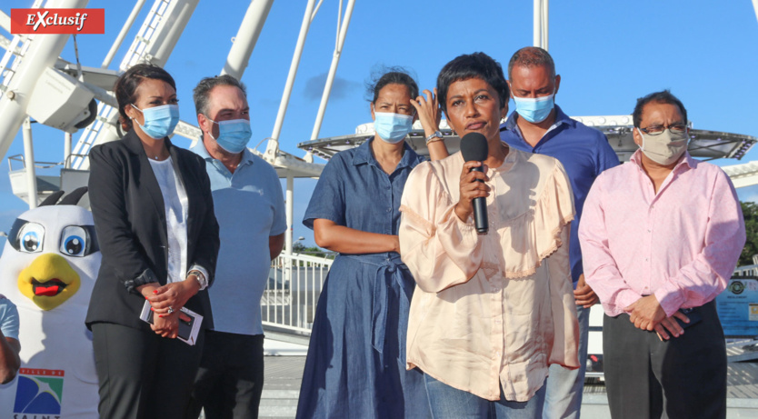 Ericka Bareigts, maire de Saint-Denis, heureuse de pouvoir proposer cette attraction aux Dionysiens Ericka Bareigts, maire de Saint-Denis, heureuse de pouvoir proposer cette attraction aux Dionysiens