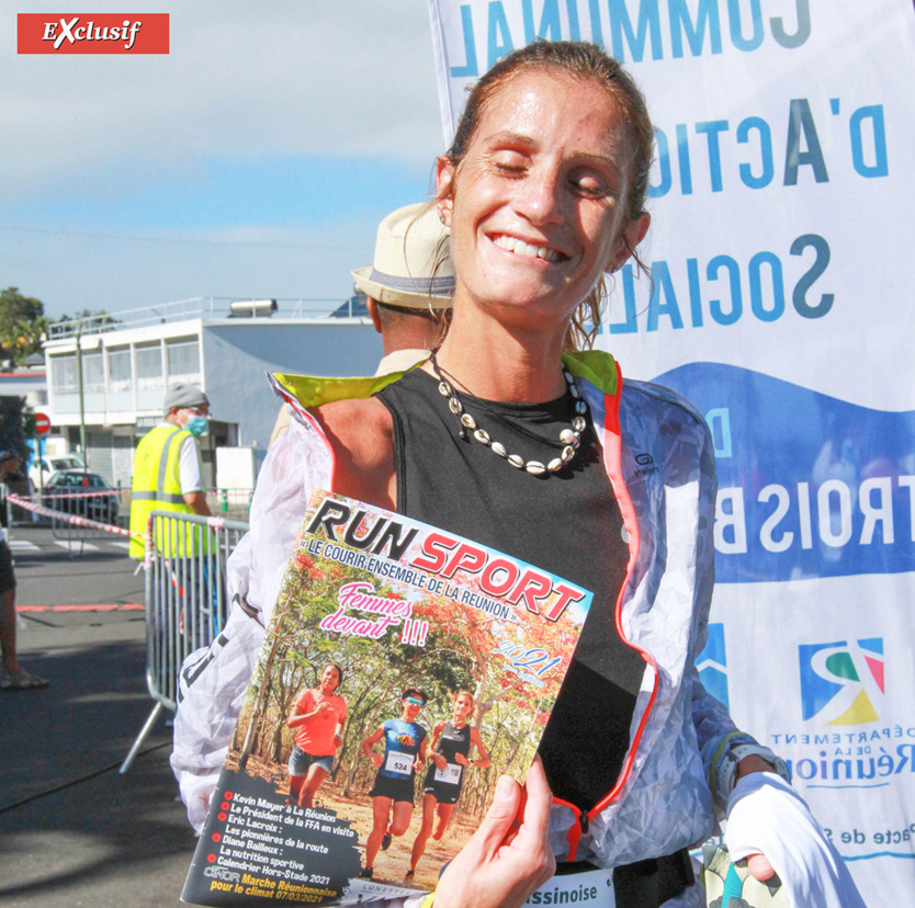 Victoria Devouge a fait la Une de Run Sport 2021, magazine disponible chez Trail Sport à Saint-Denis et à Saint-Pierre