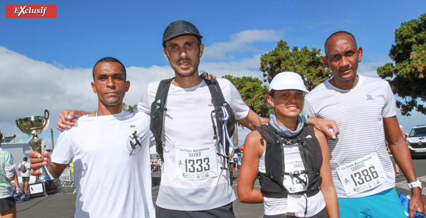 Ludovic, Xavier, Anaïs et Ludovic: le plaisir du trail retrouvé