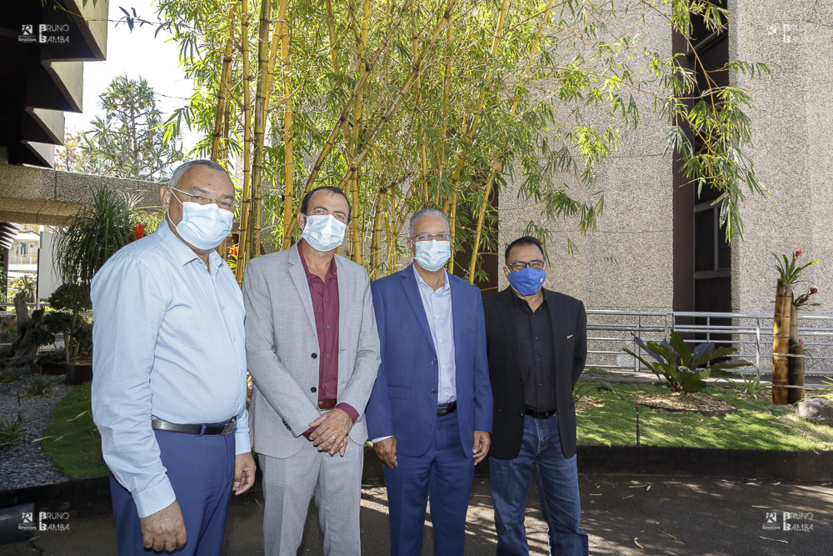 Bernard Picardo, Frédéric Vienne, Cyrille Melchior, et Ibrahim Patel, ensemble pour soutenir les entreprises Bernard Picardo, Frédéric Vienne, Cyrille Melchior, et Ibrahim Patel, ensemble pour soutenir les entreprises