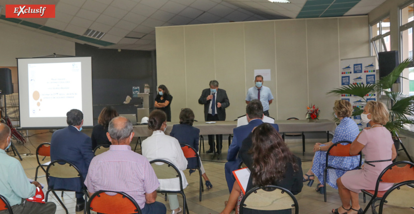 Nathalie Elimas, Secrétaire d'Etat, visite le futur internat du Lycée Brassens au Moufia Nathalie Elimas, Secrétaire d'Etat, visite le futur internat du Lycée Brassens au Moufia