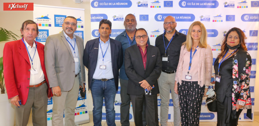 Ibrahim Patel avec quelques élu.e.s de la CCIR Ibrahim Patel avec quelques élu.e.s de la CCIR