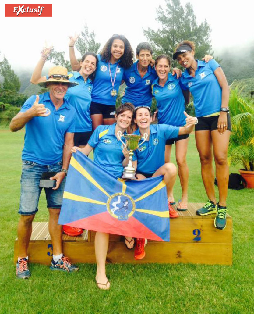 Victoire par équipe au championnat de cross à la Plaine des Palmistes