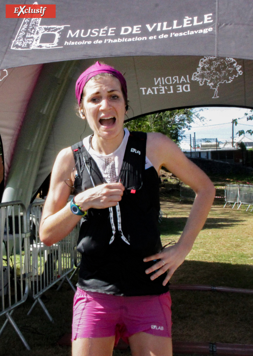 Le Trail de Villèle, sa dernière course à La Réunion où elle terminé 2ème senior