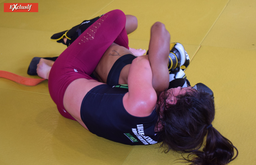 Lucie Bertaud en entraînement...