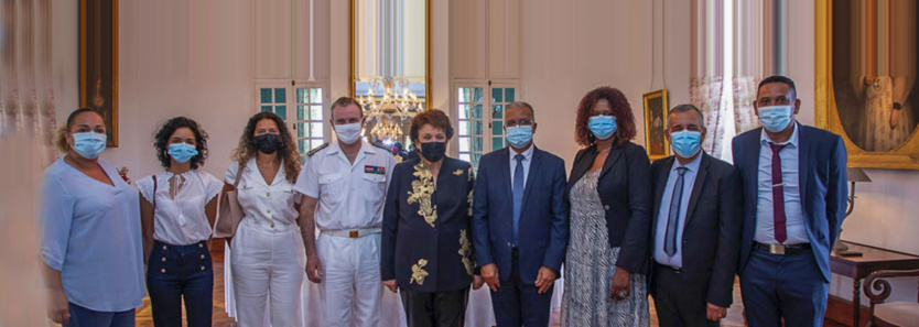 Roselyne Bachelot a découvert l'évolution du projet du musée historique de Villèle Roselyne Bachelot a découvert l'évolution du projet du musée historique de Villèle