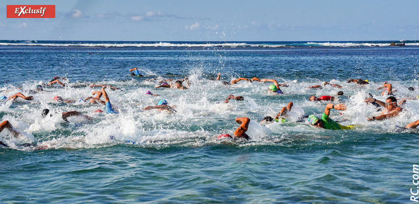 Départ du Triathlon de la Croix du Sud à Saint-Pierre Départ du Triathlon de la Croix du Sud à Saint-Pierre