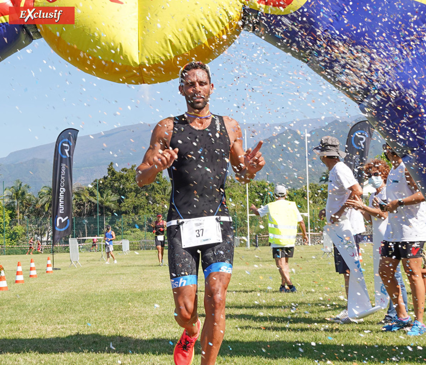 Toumy Degham, médaille d'argent du Triathlon de la Croix du Sud 2021