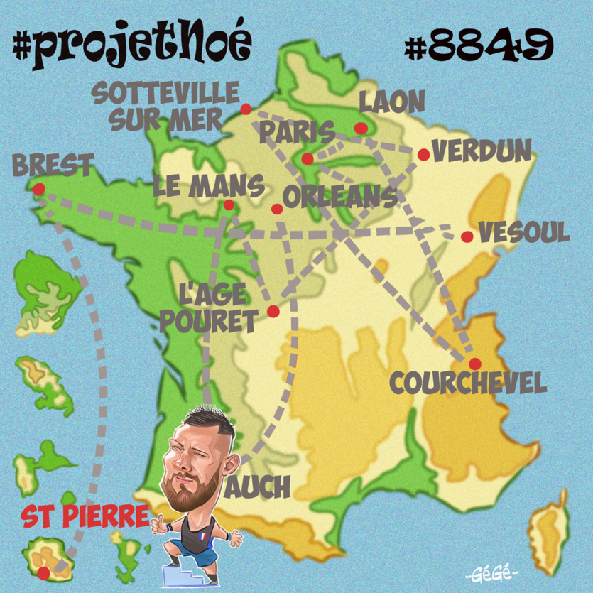 Joris Jacquard dan son «Tour de France» de la solidarité Joris Jacquard dan son «Tour de France» de la solidarité