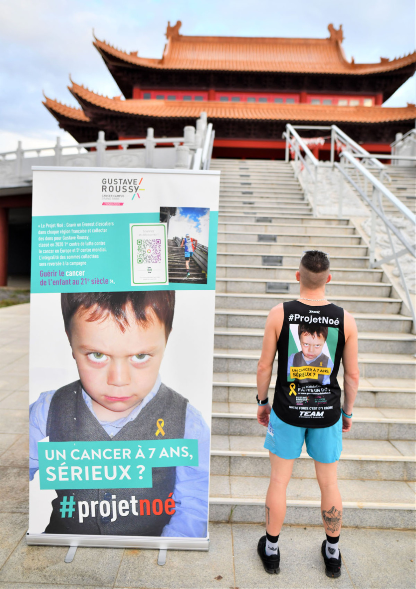 🏃Sport caritatif-Projet Noé: Joris Jacquard va grimper les escaliers du temple Guandi sur une distance de 8 849 m ! 