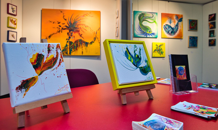 Expo de Sandrine Langlade: "Feux de joie" à la Cité du Volcan