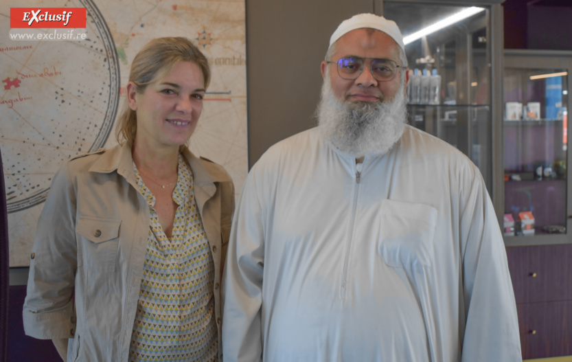 Valentine Zuber et Mohamad Bhagatte, directeur général UNIR OI Valentine Zuber et Mohamad Bhagatte, directeur général UNIR OI