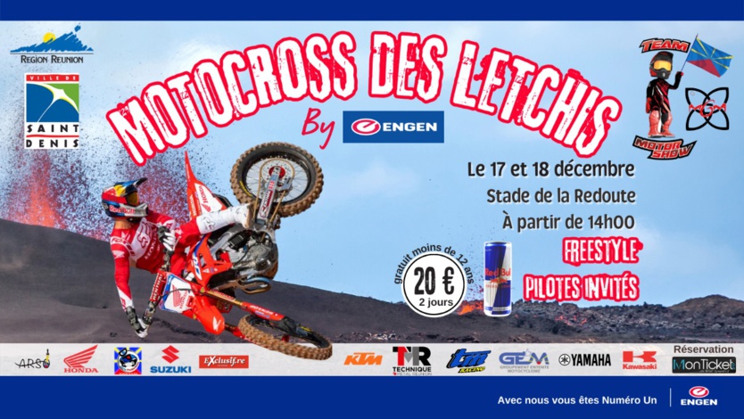 Motocross des Letchis: le Stade de La Redoute est prêt, rdv vendredi et samedi