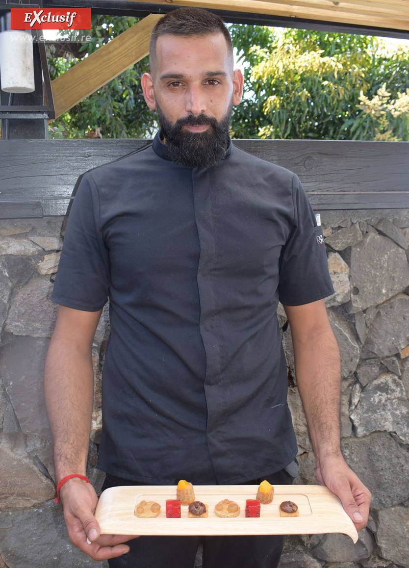 Le chef pâtissier Yoganden Mélo avait préparé un échantillon desserts Le chef pâtissier Yoganden Mélo avait préparé un échantillon desserts