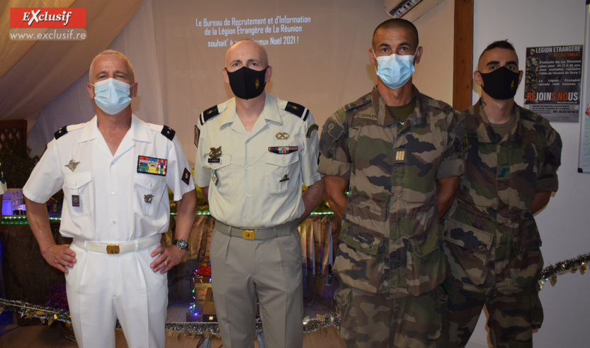 Le général Cluzel avec les militaires du BIRLE