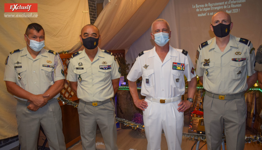 Les officiers du Birle avec le général Cluzel