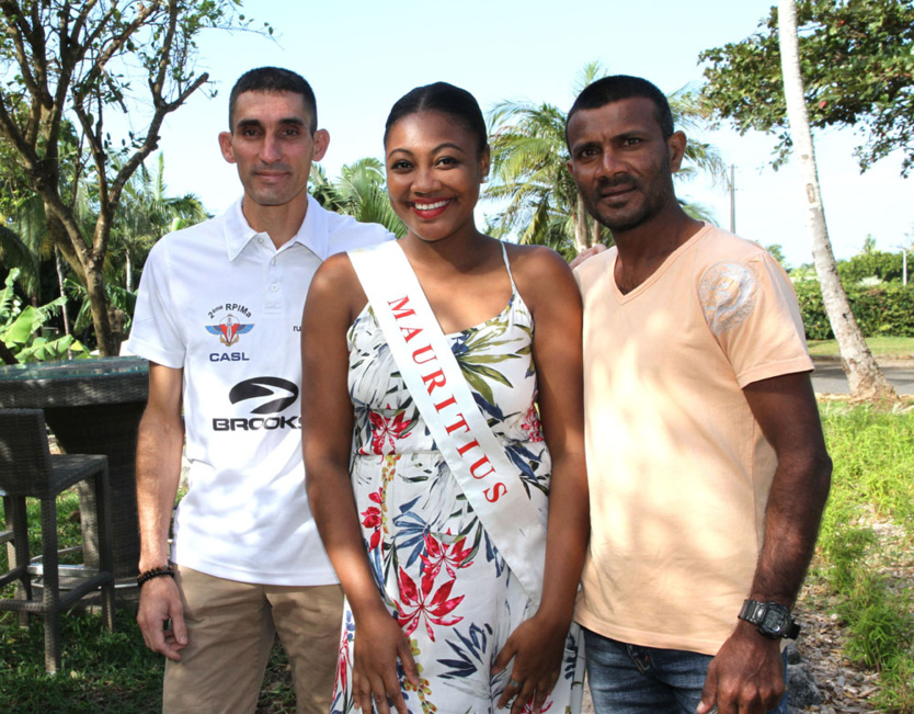 Kevin Lallemand, Miss Mauritius, et le champion de trail Vishal Too Kevin Lallemand, Miss Mauritius, et le champion de trail Vishal Too