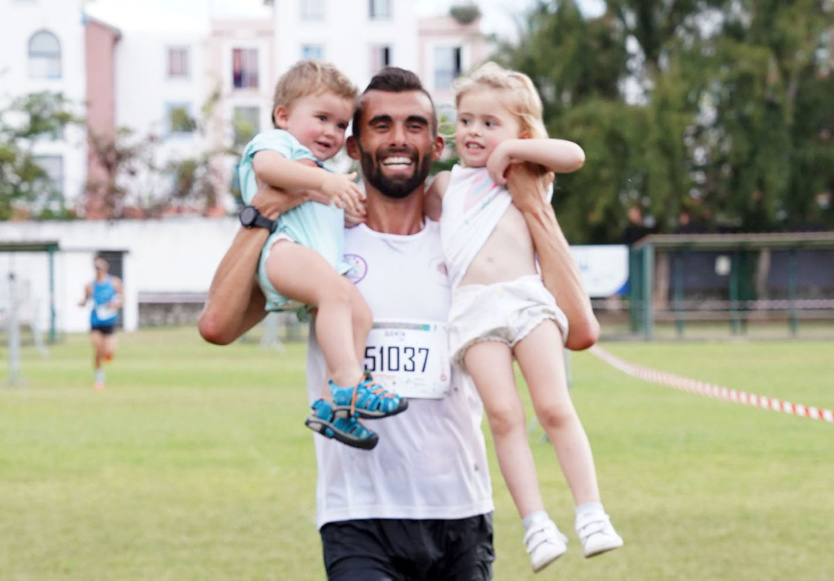 Quentin Cau, un champion et un papa heureux