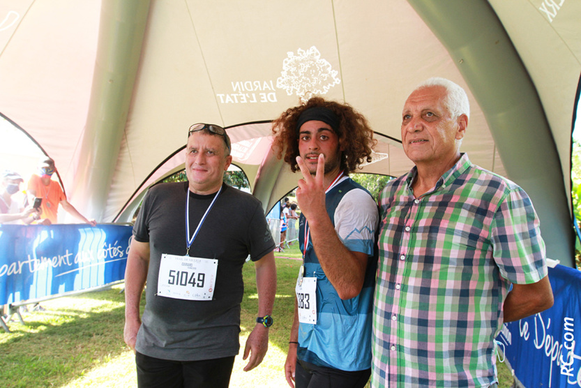 (Villèle) Gérard Françoise, conseiller départemental, Benjamin Allouche, et Jean-Claude Prianon (Villèle) Gérard Françoise, conseiller départemental, Benjamin Allouche, et Jean-Claude Prianon