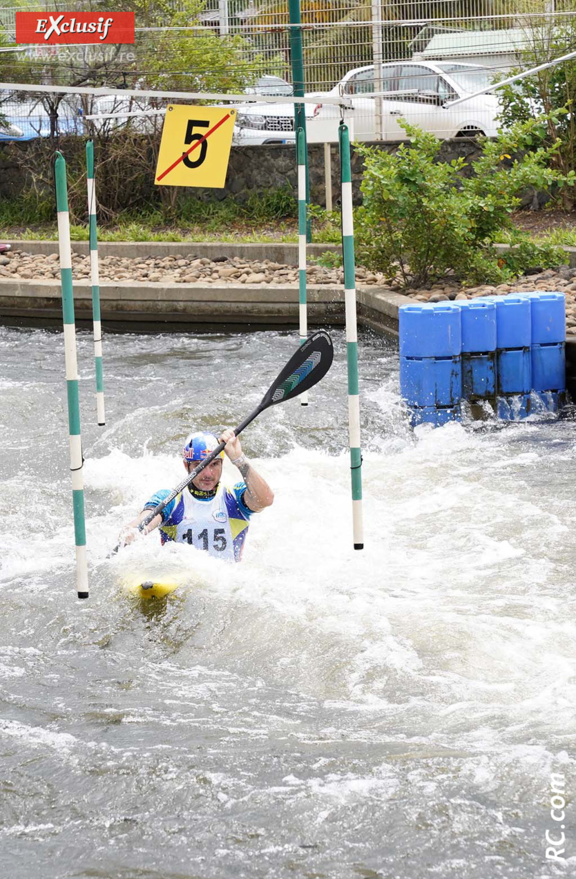 Le Slovaque Peter Kauzer, vainqueur en kayak Le Slovaque Peter Kauzer, vainqueur en kayak