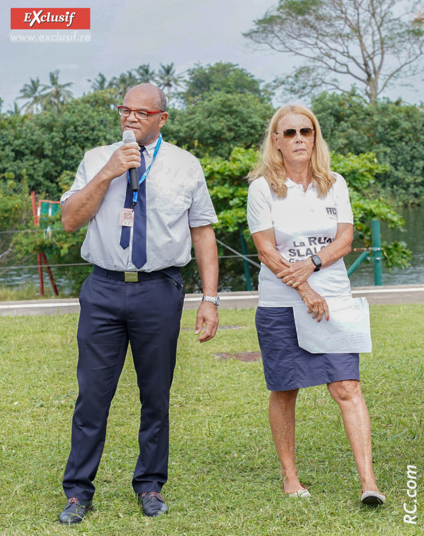 Jean Zoungrana, président de la FFCK et Véronique Lagourgue, présidente du Comité Régional de Canoë-Kayak