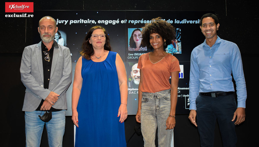 Une partie du jury 2022 du concours Appel à projets: Stéphane Négrin, Samantha Nahama, Louiz, et Kevin Cerveaux Une partie du jury 2022 du concours Appel à projets: Stéphane Négrin, Samantha Nahama, Louiz, et Kevin Cerveaux