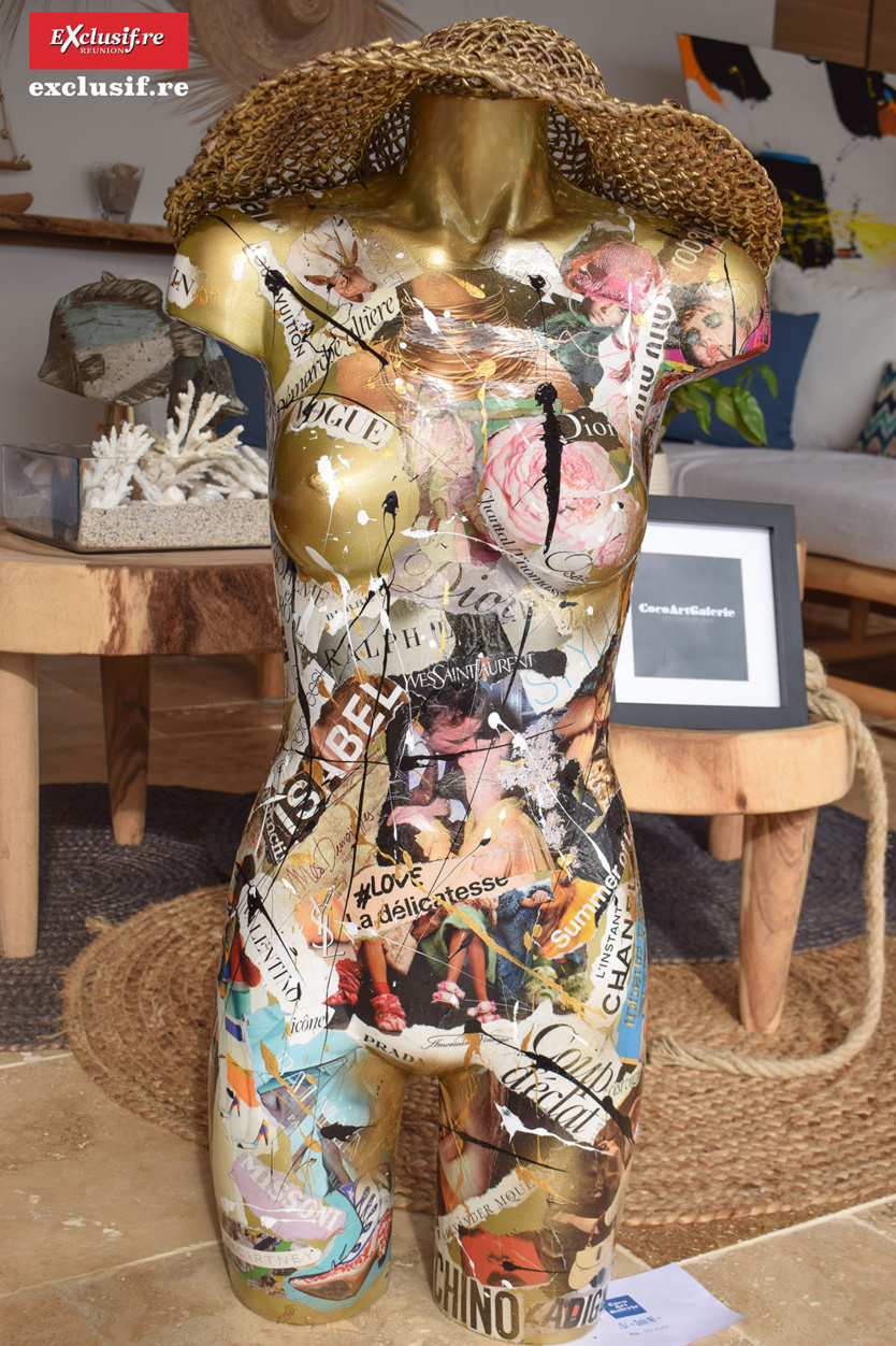 Des collages sur des mannequins...