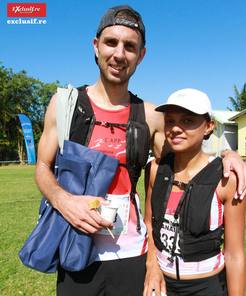 Xavier et Anaïs devraient être aux premières loges pour les 10 km de la Plaine des Palmistes