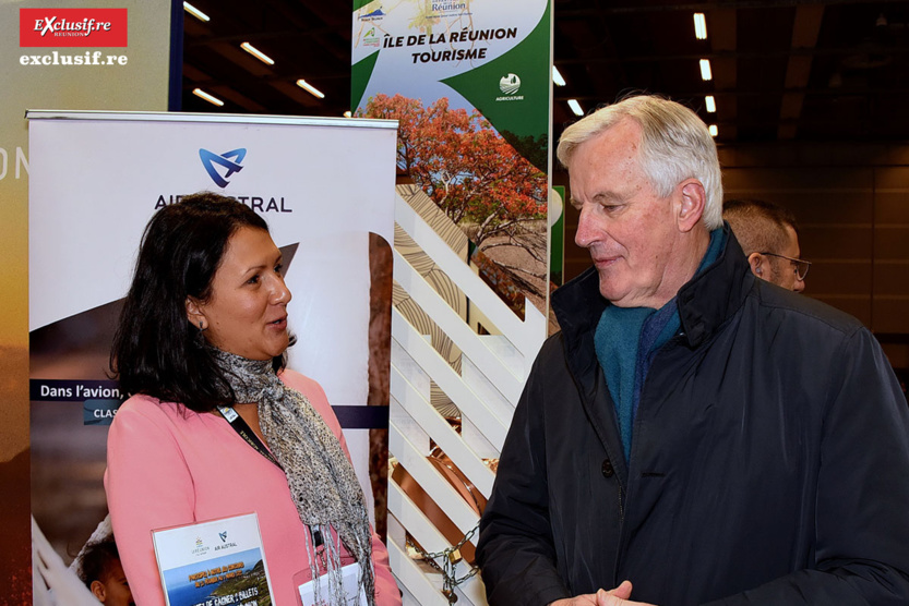 Susan Soba avec Michel Barnier, ancien commissaire européen Susan Soba avec Michel Barnier, ancien commissaire européen