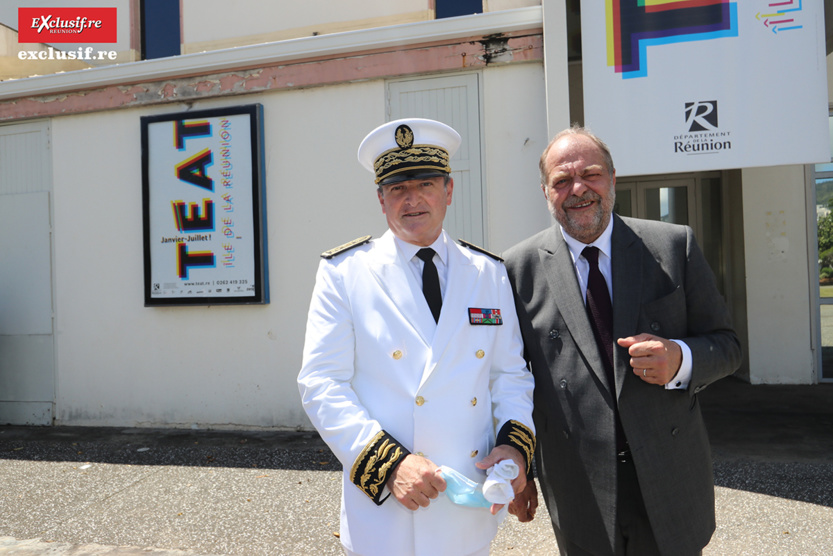 Jacques Billant, Préfet de La Réunion, et Eric Dupond-Moretti, Ministre de la Justice Jacques Billant, Préfet de La Réunion, et Eric Dupond-Moretti, Ministre de la Justice