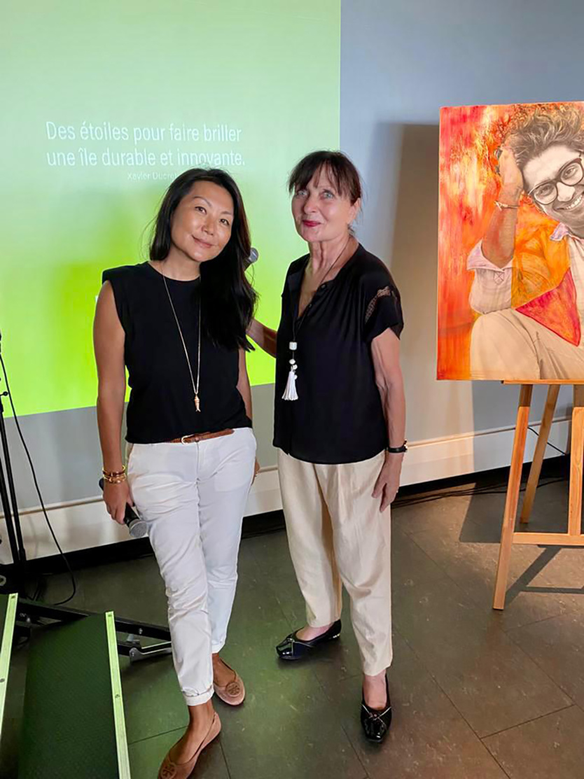 Nathalie Thiaw-Kine, présidente du Fond Réunion des Talents, et Claude Bénard-Pillier Nathalie Thiaw-Kine, présidente du Fond Réunion des Talents, et Claude Bénard-Pillier